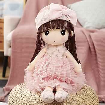 レトロ　ピンクヘアードール　少女　ぬいぐるみ　人形 71-IxC71mDL._UF894,1000_QL80_.jpg